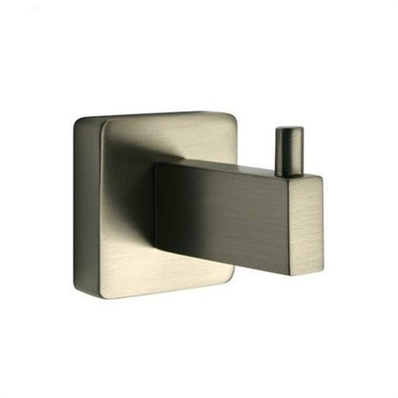 LATOSCANA Latoscana SQPW08 Square Robe Hook - Brushed Nickel SQPW08